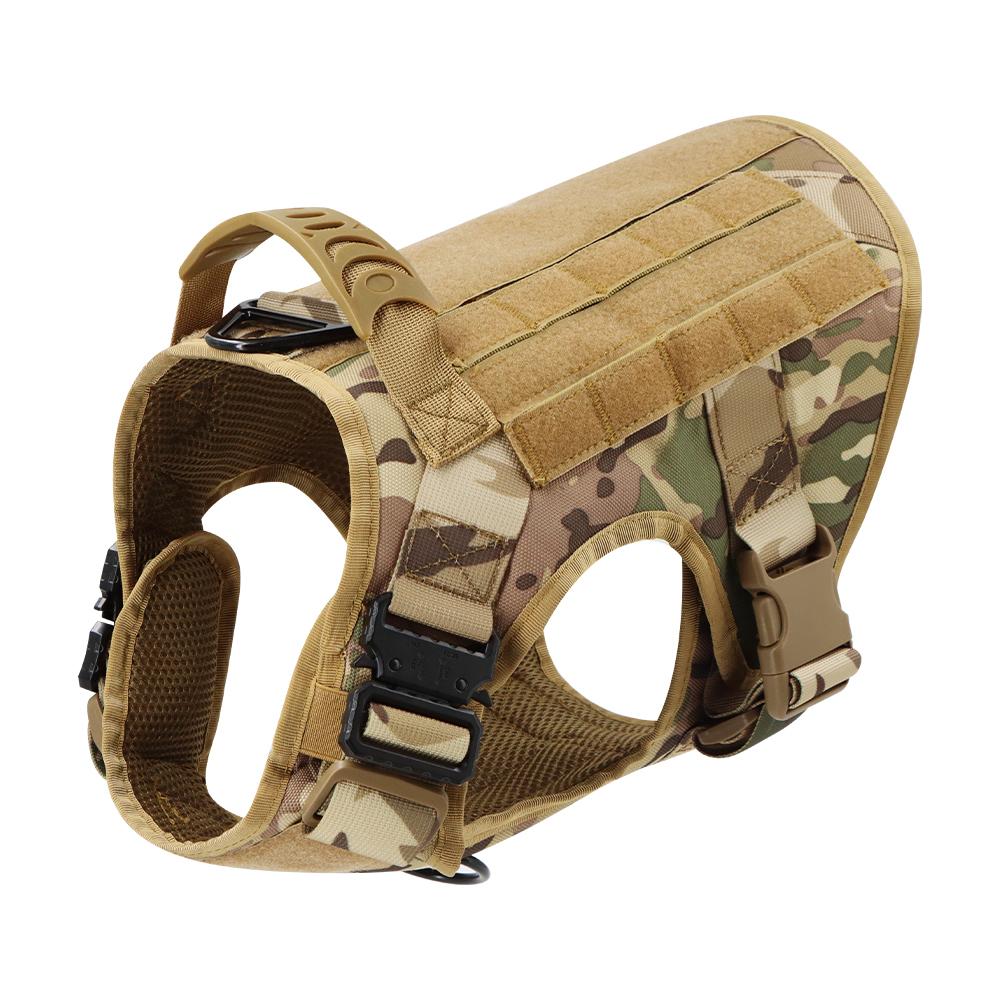 Tactical Dog Harness Leash Collar Set Large Dogs German Shepherd Malinois Training Walking Vest For All Breeds Dog