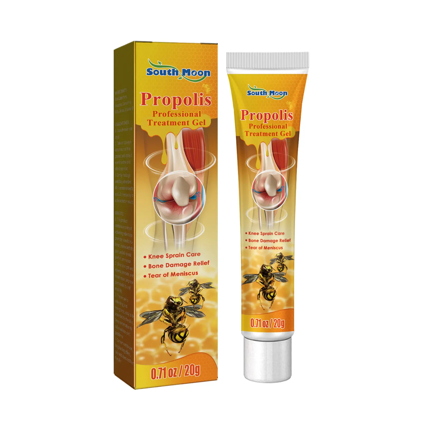 South Moon Bone and Joint Care Gel - Curcumin Blend, External Use Body Massage Cream for Knee, Lumbar Pain Relief, Reduces Muscle Discomfort in Shoulders, Neck, Reduces Pain