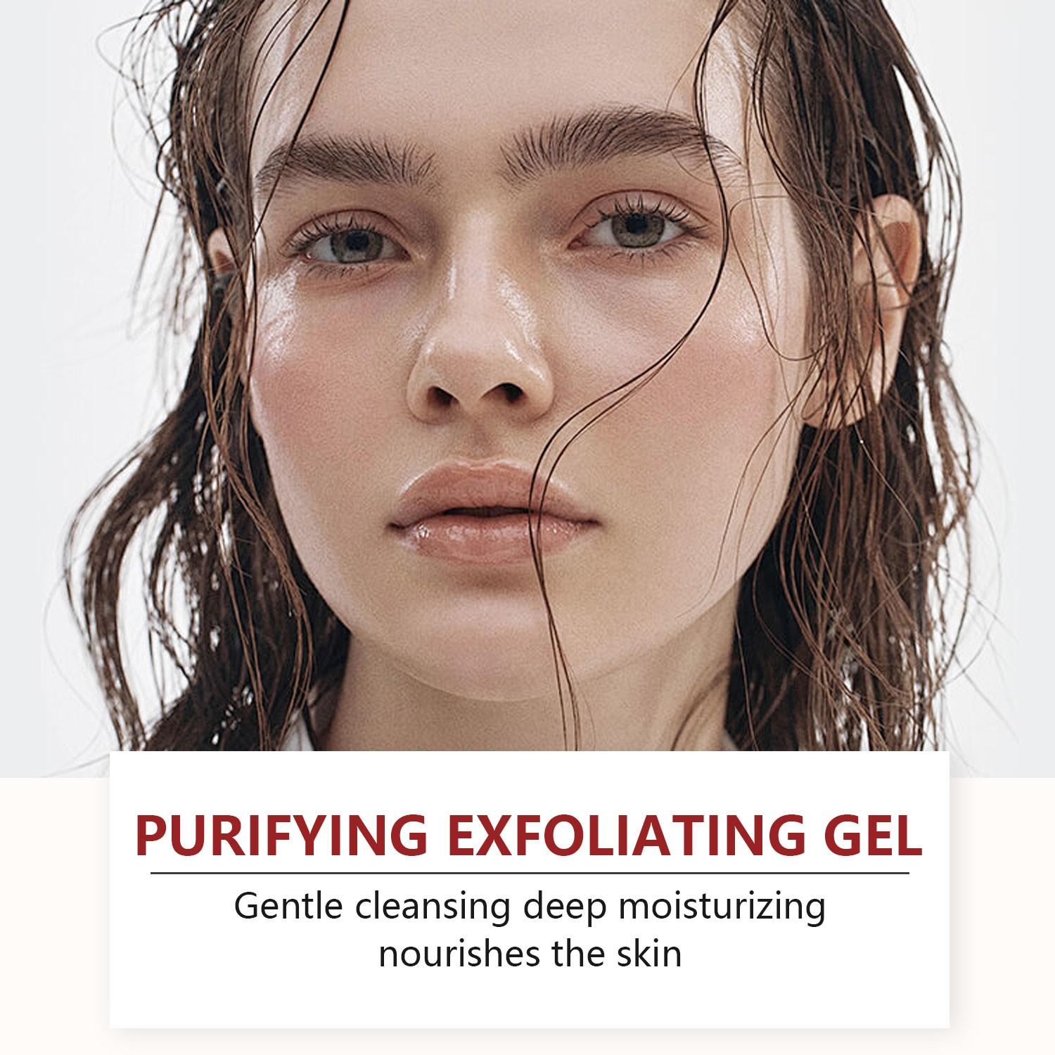 SUMIFANG Exfoliating Body Gel 60g | Purifies pores + Deep cleanses + moisturizes, all in one bottle | Say goodbye to roughness and dullness, massage directly onto dry hands and face.