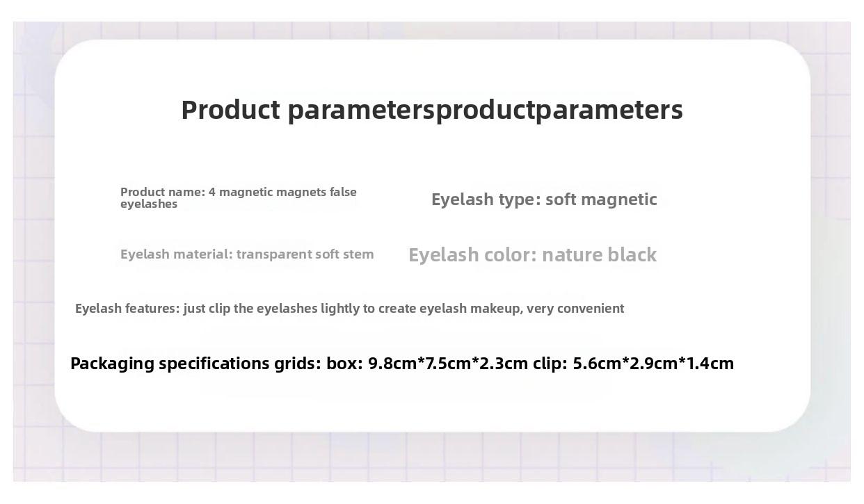 Magnetic False Eyelashes No Glue Required Soft Natural Look Reusable Magnetic Lash Set for Beginners Easy to Apply Daily Party Use