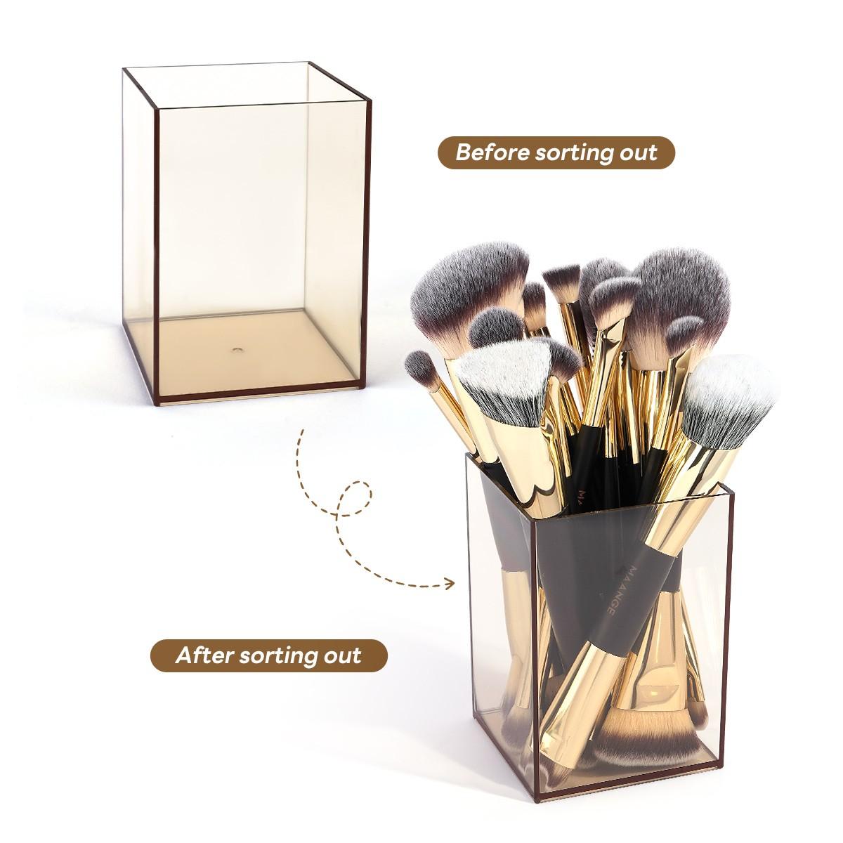 MAANGE 17-Piece Professional Makeup Brush Set with Storage Case Blush Brush, Foundation Brush, Eyeshadow Brush, Highlighter Brush, Contouring Brush, Eyebrow Brush, Mascara Brush, Powder Brush. Makeup Tools Gift for Women & Girl Travel Makeup Brush Set