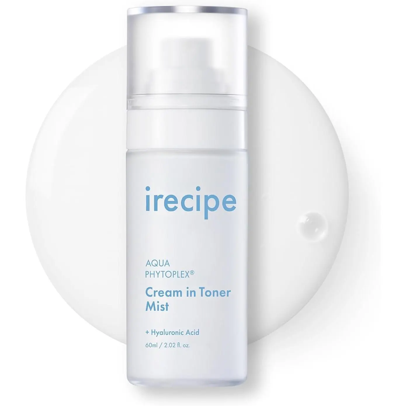 Aqua Phytoplex Cream in Toner Mist, Milky Toner with Hyaluronic Acid, Ultra-Fine Mist for Skin Barrier & Texture Refining, Non-Comedogenic, Fragrance Free, Vegan, Korean Skincare, 2.03 oz