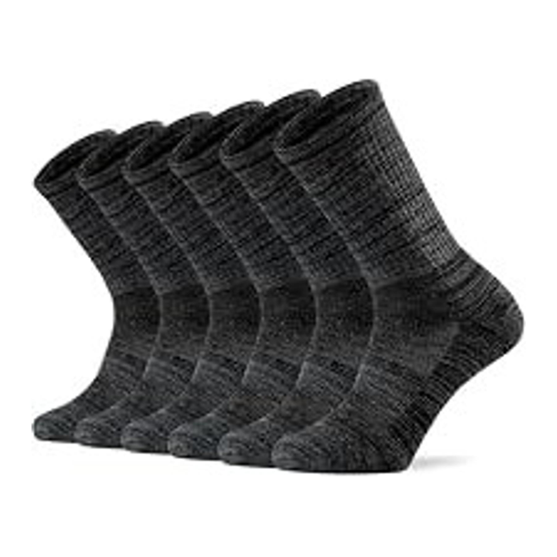 Men's Knee High Steel Toe Boot Work Socks Over the Calf - Moisture Wicking, Breathable, Durable, Arch Support, Anti-Blister, Thick Terry Full Cushion, Thermal, Size L/XL 3 PackGift
