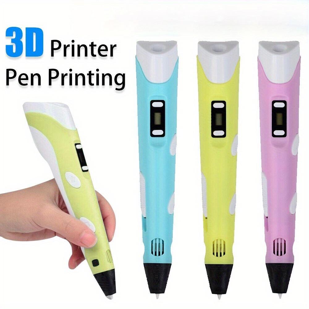 3D Printing Pen for Adults, 60s Fast Melt, Dual-Temp Ctrl, Ergo Grip, 5m ABS PLA Filament, English Guide, Ideal Creative Gift for DIY Crafts & Model Building