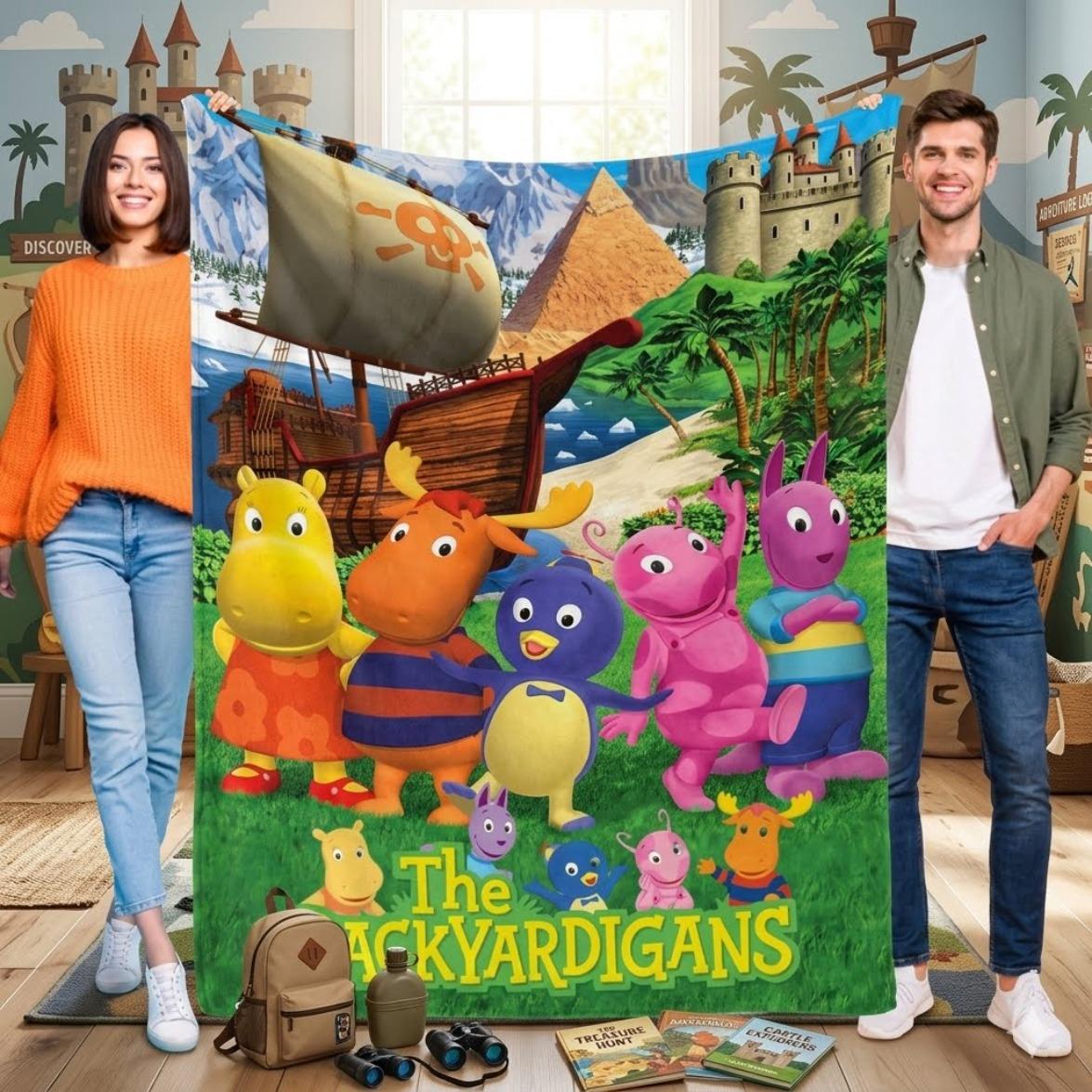 The Backyardigans Soft Throw Blanket, Glam Christmas Gift for Child & Adults, All-Seasons Use for Bed, Sofa, Office Couch