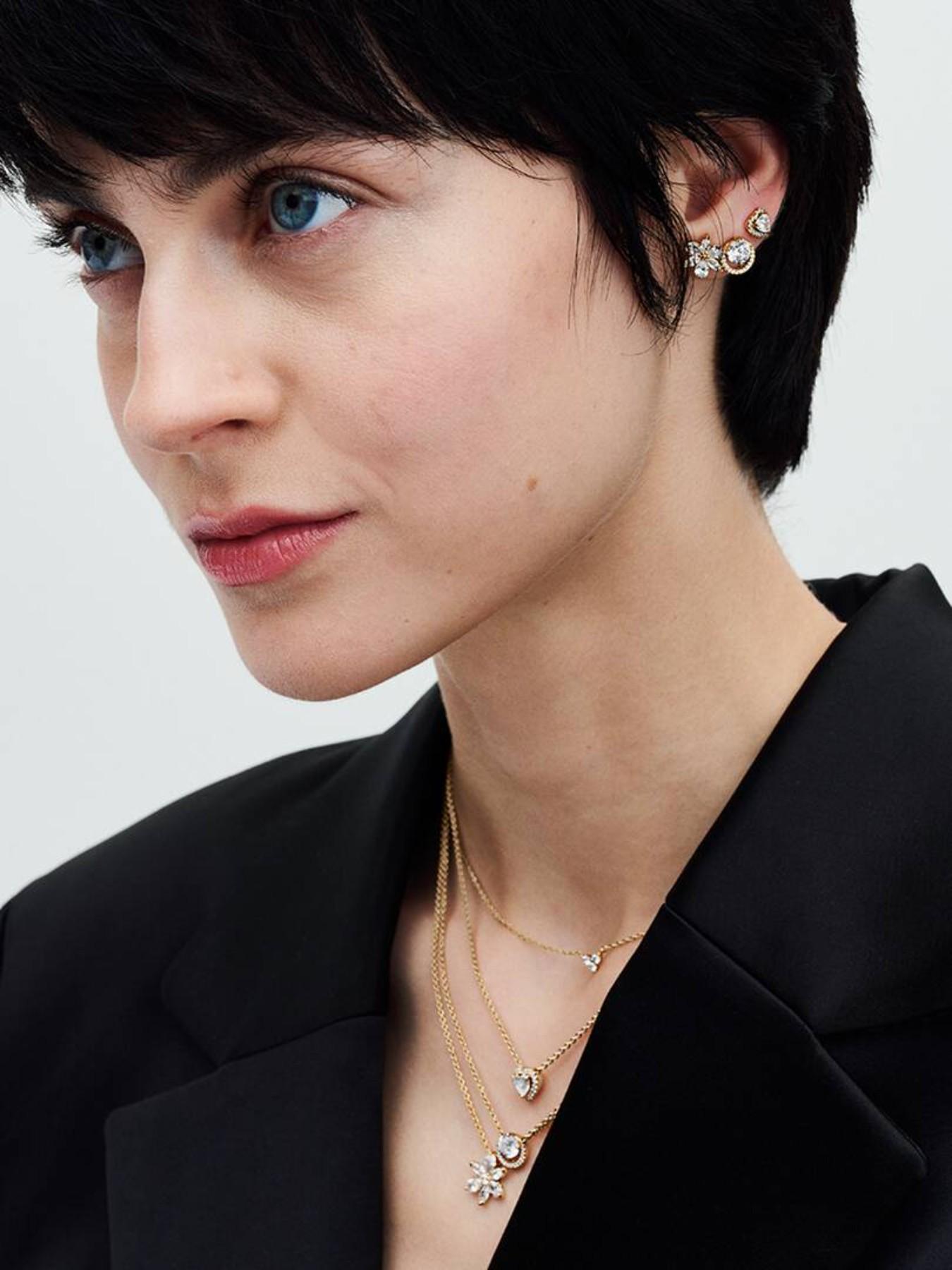 925 Sterling Silver Necklace, Minimalist Elevated Heart Design, Elegant Women's Jewelry, Perfect Gift for Her, High-Quality Craftsmanship