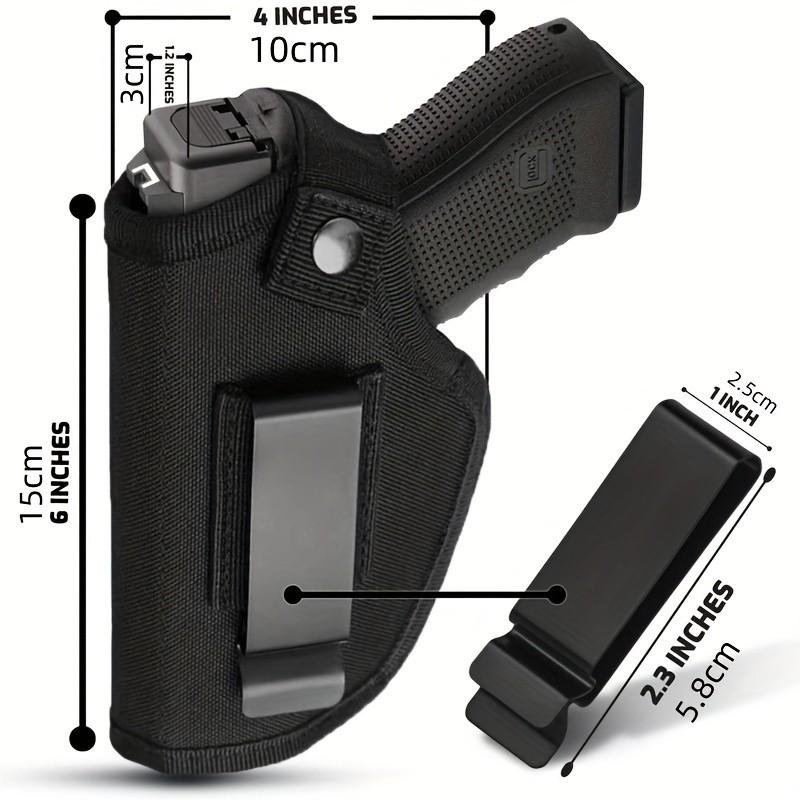 Universal Concealed Gun Holster, Nylon Waist Holster with Metal Clip, Fits Most Left and Right Hand Guns, Tactical Gear for Airsoft/gun Toys