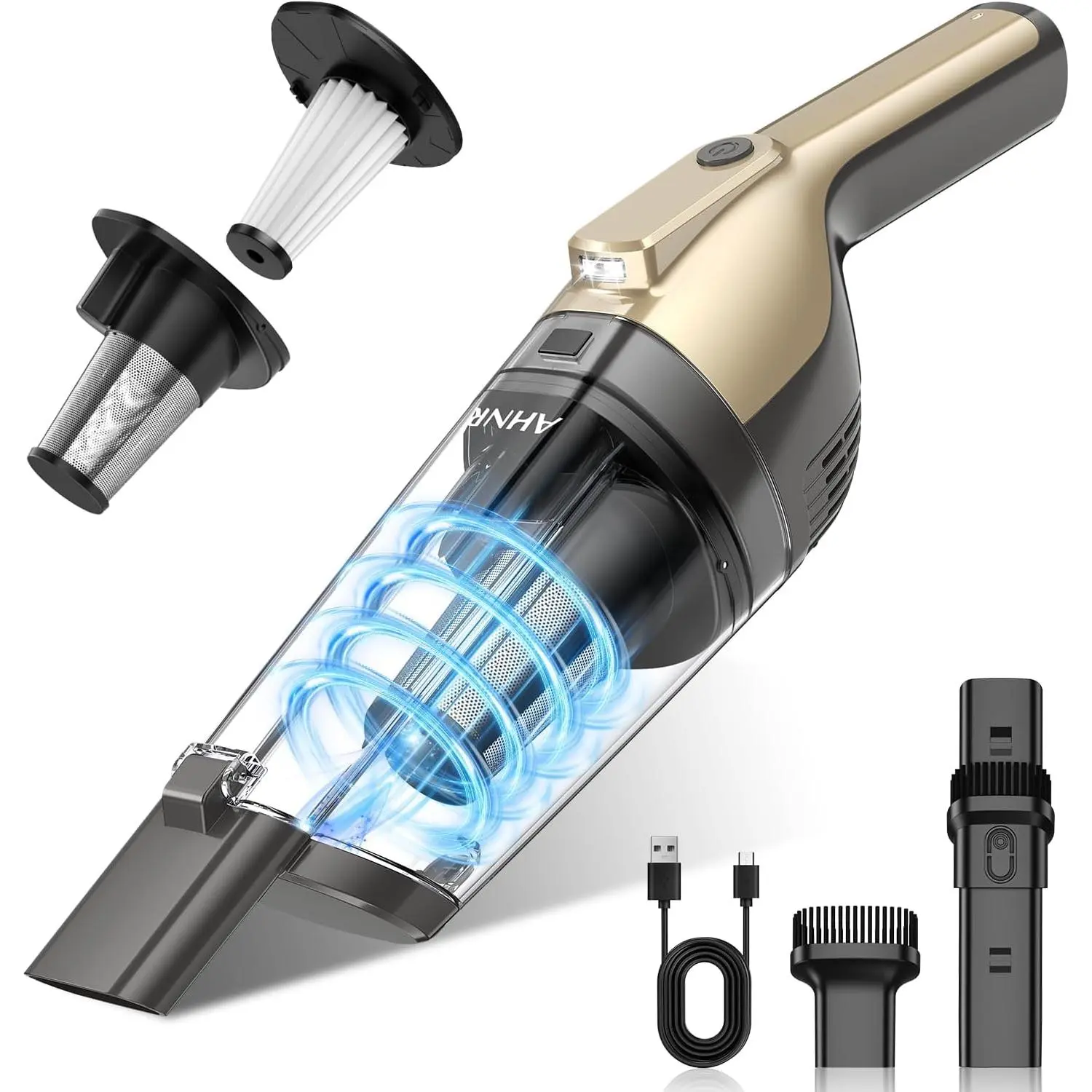 Handheld Vacuum Cordless Rechargeable, Hand Held Car Vacuum Cleaner