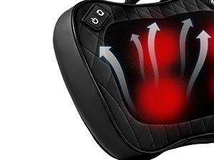 Neck, Back & Lower Back Massager with Heat – Deep Kneading Shiatsu-Style Pillow for Full Body Relaxation, Home Office Use, Ergonomic Design, Soothing Heat & Corded Operation