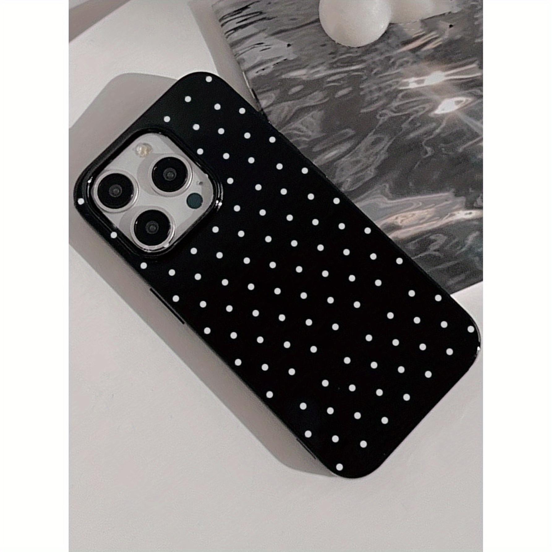 Anti-Drop Shockproof Tpu Protective Phone Case for iPhone Models, Minimalist Style Small Polka Dot Design, Durable Soft Cover Protection