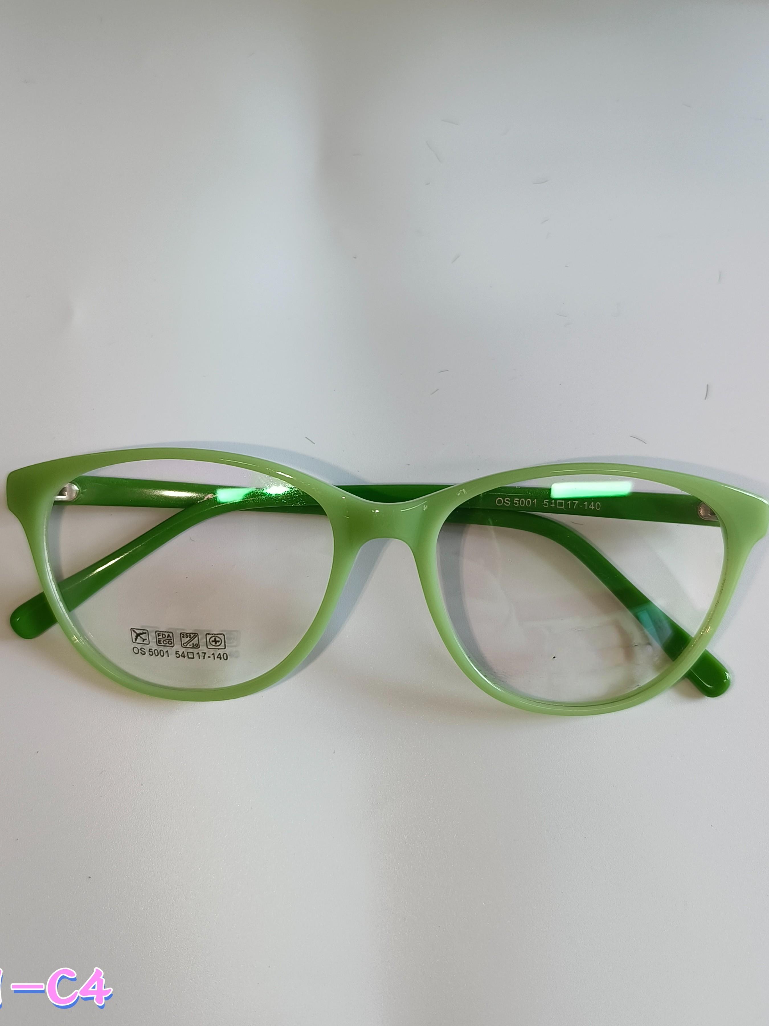 Single-Piece Cat Eye Glasses Frame, Retro Sweet Cool Design, Ultra-Light Zero-Pressure Nose Fit, Multicolor Versatile Style