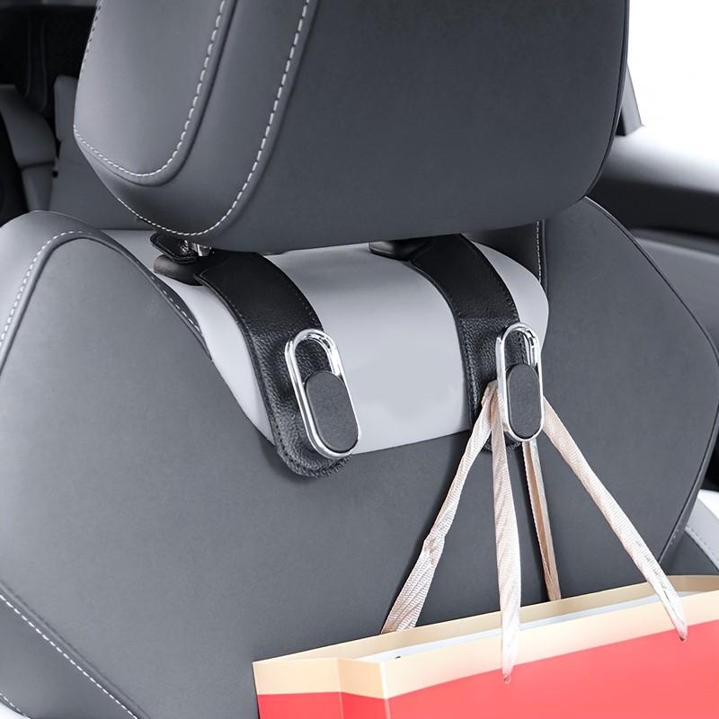 1PC Purse Hook for Car, Headrest Hooks for Car, Seat Back Storage Hook, PU Leather Car Purse Hook, Multi-Functional Car Hooks
