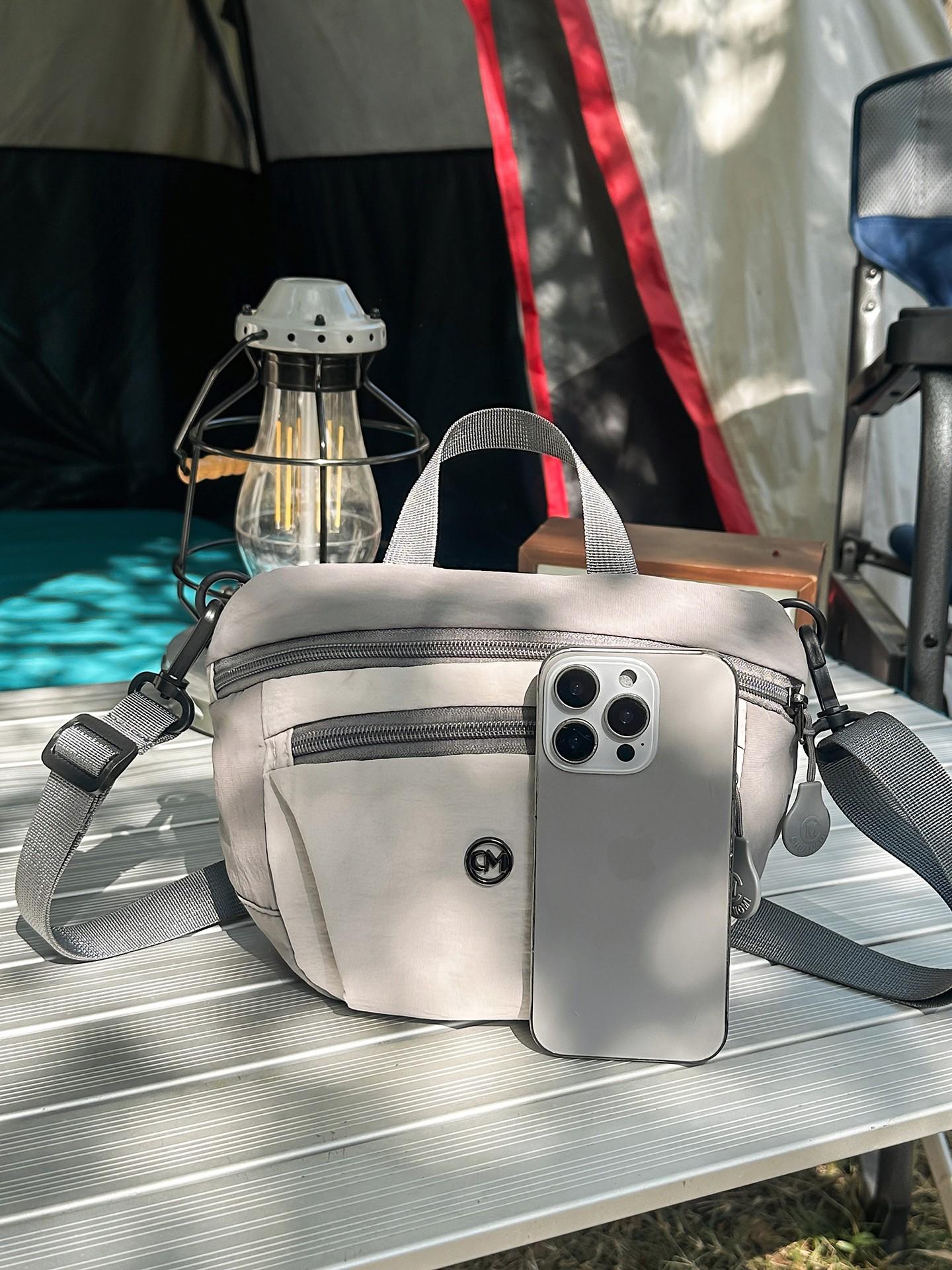 Unisex Nylon Satchel Bag, Colorblock Design, Lightweight Casual Shoulder Crossbody Bag, Ideal for Outdoor Shopping & Daily Use