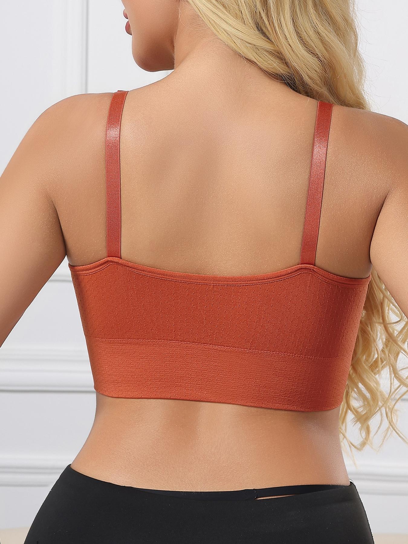 5 Pack Seamless Nursing Bras with Removable Pads, Comfortable Maternity Vest for All Stages, Casual Style Breastfeeding Tops, Maternity Solid Bra