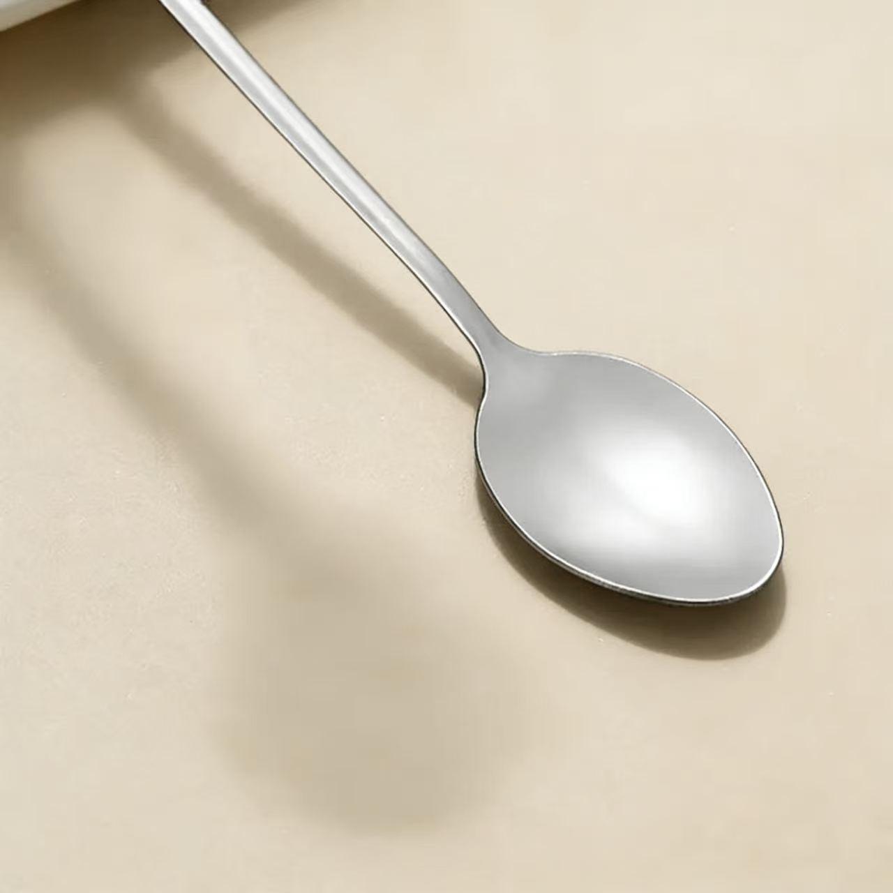 8-Piece Long Handle Ice Tea Spoon Set, Stainless Steel Coffee Scoop, Cocktail Bar Tool, Ideal for Dessert & Beverage Serving