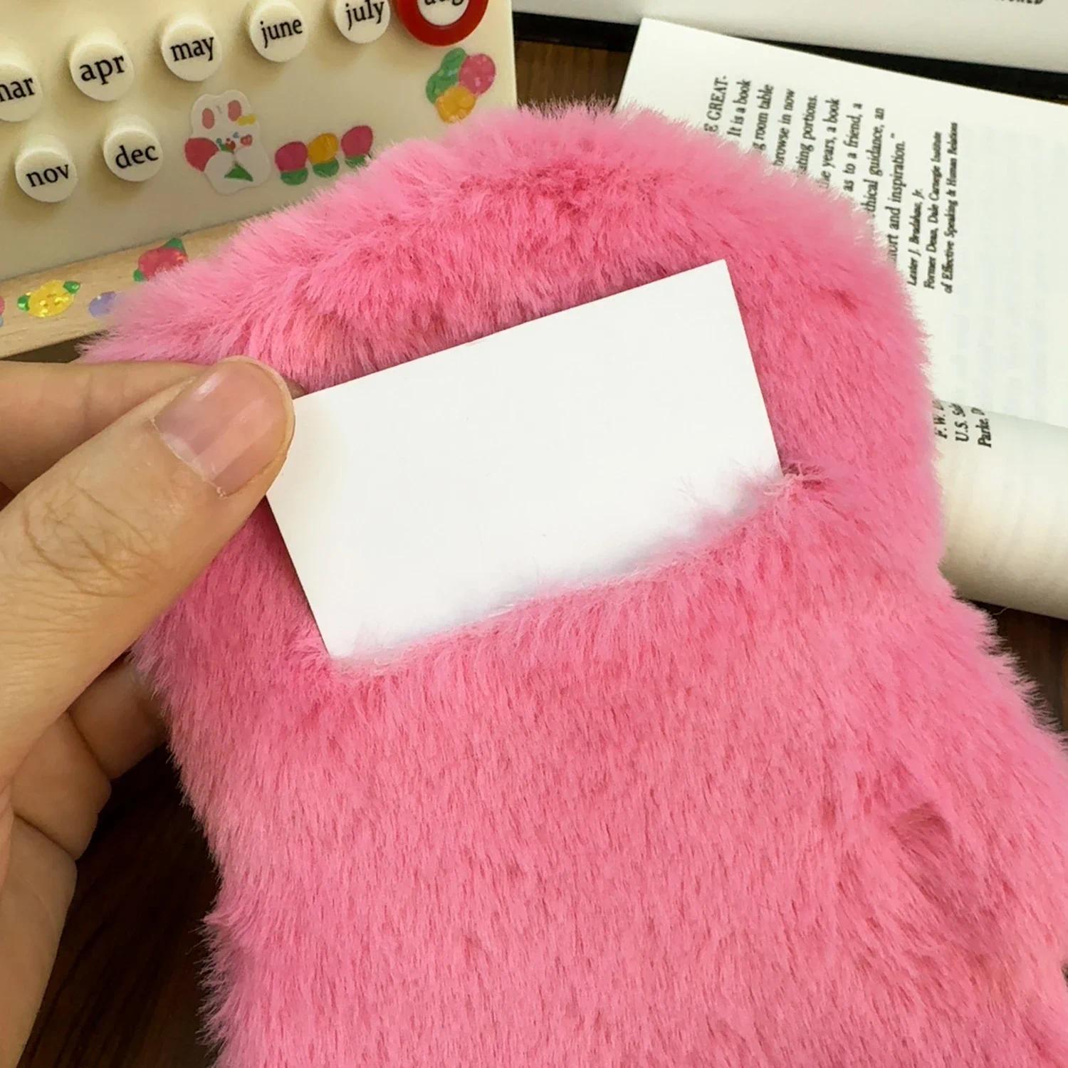 Cartoon Alien Plush Photocard Sleeve - 3in/13*18cm Small Size Anti-Scratch Anti-Lost Accessory for Kpop Idol Fans, Fits Small Cards, Stickers, Postcards, Everyday Use Wearable Electronics Accessory