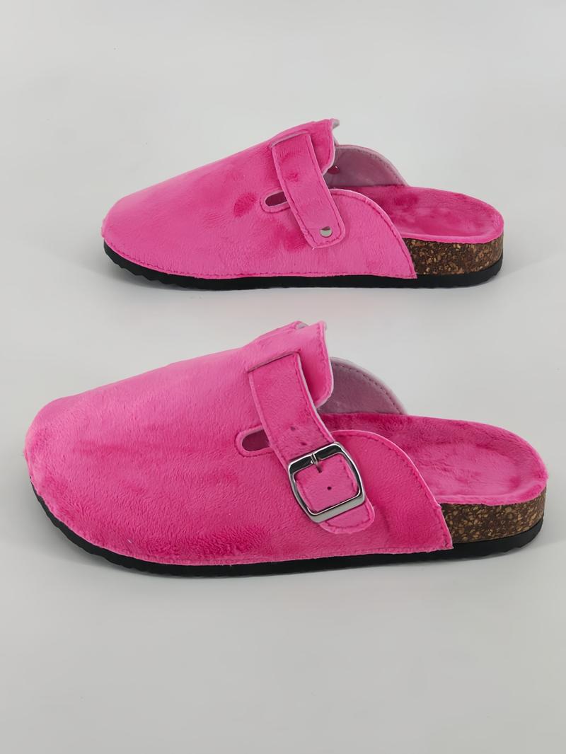 Women's Fashion New Open Toe Slip-On Sandals, Comfortable Single Buckle Design, Casual Outdoor & Indoor Wear, Simple Flat Shoes