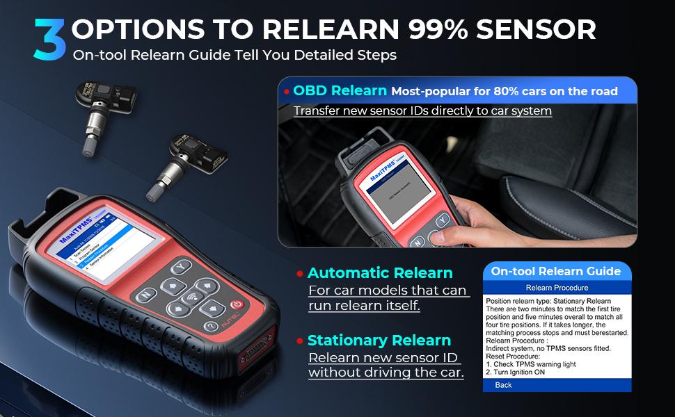 Autel MaxiTPMS TS508WF TPMS Tool, Enhanced TS508 Wi-Fi Version, Mx-Sensor TPMS Progamming Tool, TPMS Diagnosis, TPMS Live Data, TPMS Relearn Tool, Read/Clear TPMS DTCs