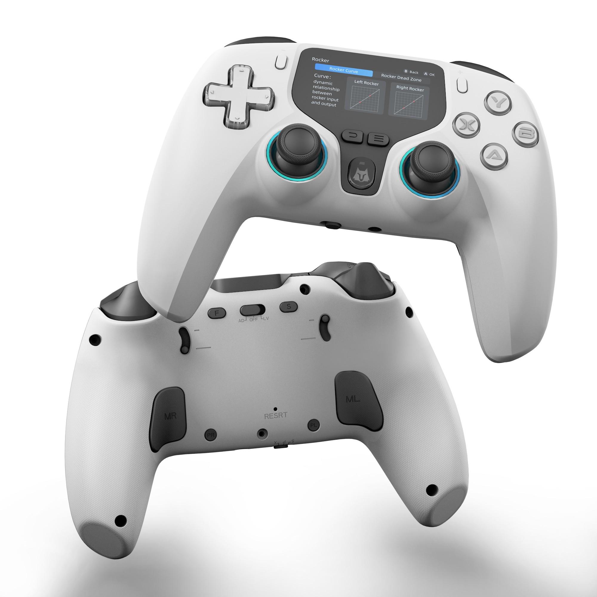 Multi-Platform Hall Game Controller, Long-Life Joystick Trigger, Back Button Programming, 5-Level Vibration, Full Function Calibration