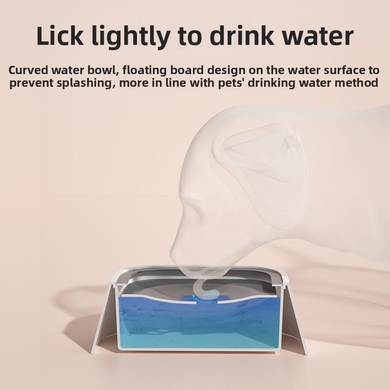 No-Spill Pet Floating Drinking Bowl Anti-Overflow Car Water Dispenser for Small & Medium Pets