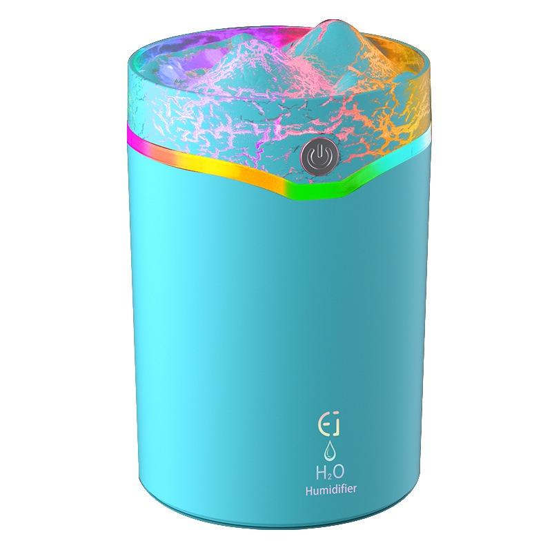 Volcano Simulation Aroma Lamp Humidifier, Home Bedroom Desktop Silent Mist Spray, Colorful Atmosphere Light, Quiet Water Sprayer