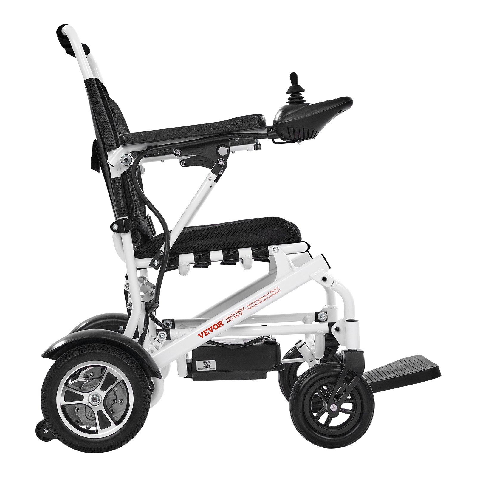 VEVOR Electric Wheelchair for Adults, 300lbs Capacity, Foldable Lightweight All-Terrain Model, 13-Mile Traveling Range, Puncture-Proof Portable 21in Seat Motorized Chair for Seniors VEVOR Electric Wheelchair for Adults, 300lbs Capacity, Foldable Lightweight All-Terrain Model, 13-Mile Traveling Range, Puncture-Proof Portable 21in Seat Motorized Chair for Seniors