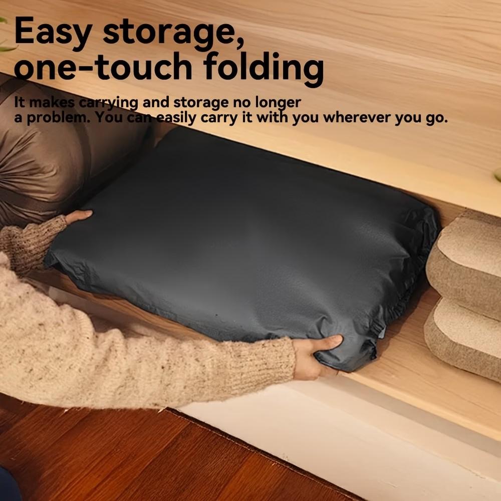 1 Person Portable Inflatable Lazy Sofa, Foldable Air Cushion Couch with Foot Pump, Space-Saving Modern Lounge Chair for Indoor Outdoor Use, Ideal for Camping, Dorm, Apartment, Easy Storage & Transport, Various Colors