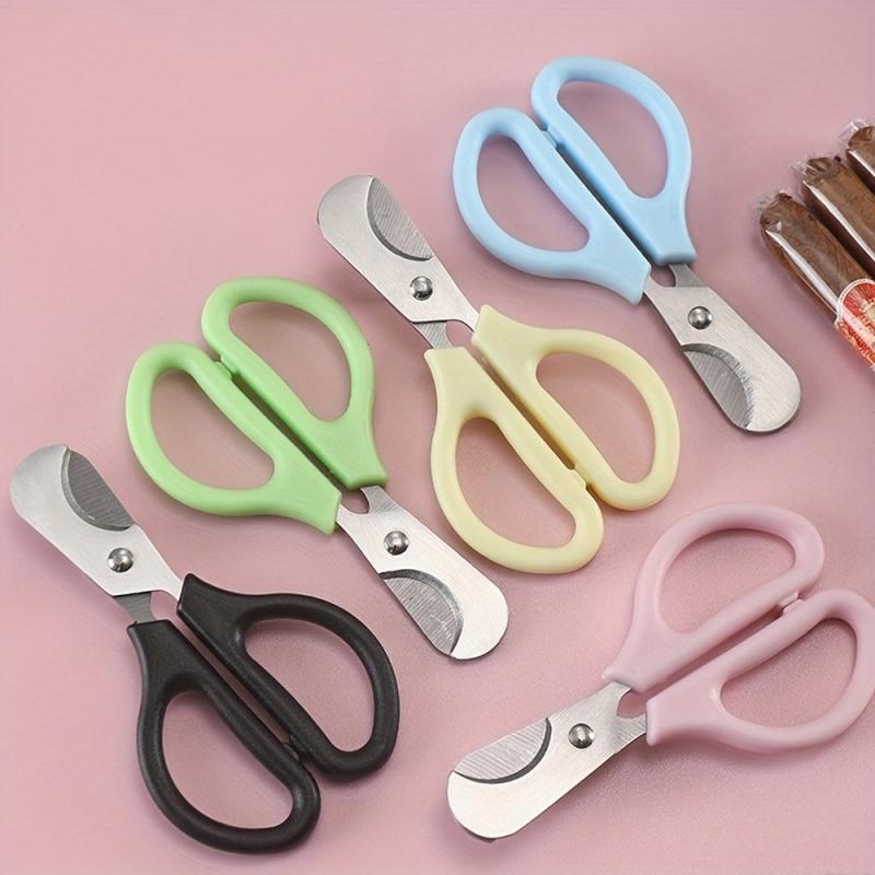 Stainless Steel Cigar Cutter 2-In-1, Tablet and Pill Scissors, Portable Cutting Tool for Medicine, Double-Sided Sharp Scissors