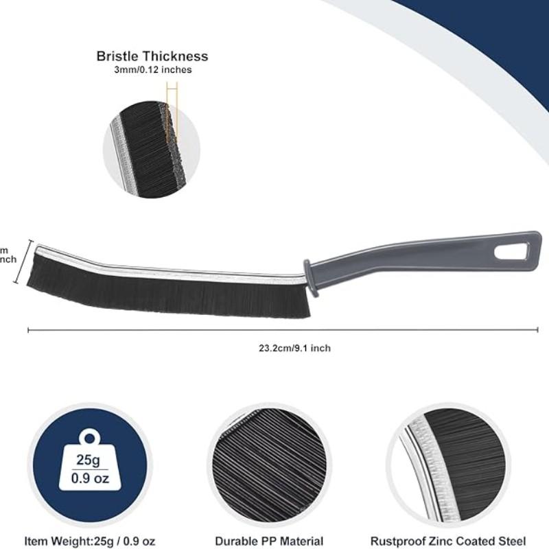 3-Piece Multi-Functional Gap Cleaning Brush Set, Effective Bathroom & Kitchen Cleaner, Compact Brushes for Sinks, Bathtubs, Toilets