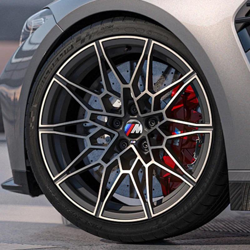 4Pcs 56mm 60mm 65mm Car Styling Wheel Center Hub Caps Stickers Car Decorative Sticker Emblem Badge For BMW M E36 E39 E46 E30 E34 E53 E90 E60 E70 E87 E92 F10 F20 F30 X1 X3 X5 X6 Accessories Car Decals