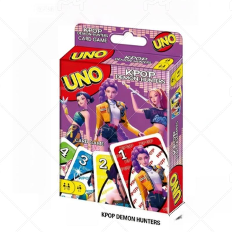 Uno Show 'em Kpop Demon Hunters Card Game for Kids Adults, Family Night Playing Cards, Fun Family Game, Daily Use