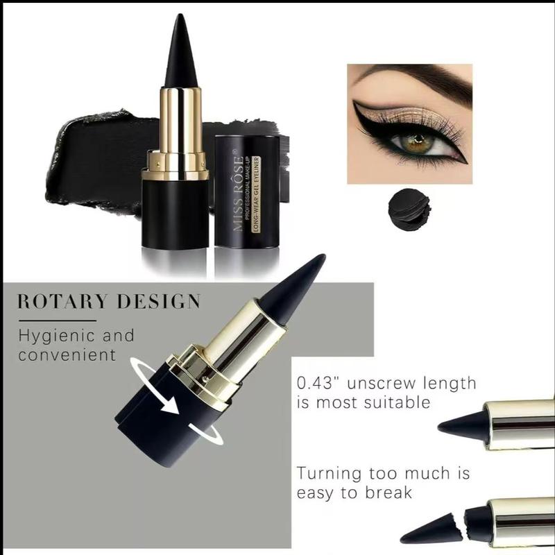 Multifunctional Solid Eyeliner Pencil, High Pigment Eye Liner & Lip Liner, Ideal for Beginners, Long-Lasting Smudge-Proof, Smooth Application, Eye Makeup Products