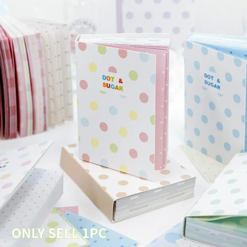 10 Styles Dot Notepads 200 Sheets Per Book Frosting Polka Dot Memo Paper Versatile Basic Scrapbook DIY Background Paper For Journal Decoration Origami Greeting Card Making Nice Gift For Girlfriend Sui