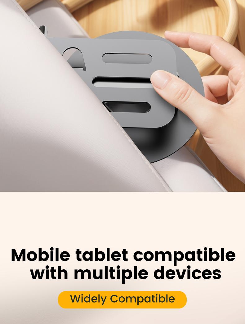 Tablet Stand Phone Holder for Desk/Office, 360 Rotating/Adjustable, Compatible with iPad Pro Air Mini, iPhone, Samsung, E-Reader, Kindle, and All Tablets