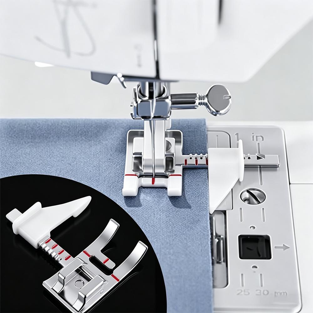 Multi-Functional Home Sewing Machine Presser Foot, Adjustable Ruler Presser Foot, Edge Guide Presser Foot, Straight Line Helper Presser Foot