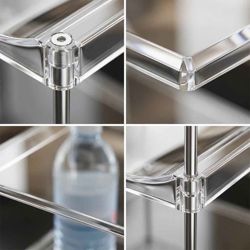 Multi-Layer Stackable 40oz Water Cup Storage Rack, Ps Plastic Wine Bottle Holder, Space-Saving, Dishwasher Safe, Ideal for Kitchen Dorm Office