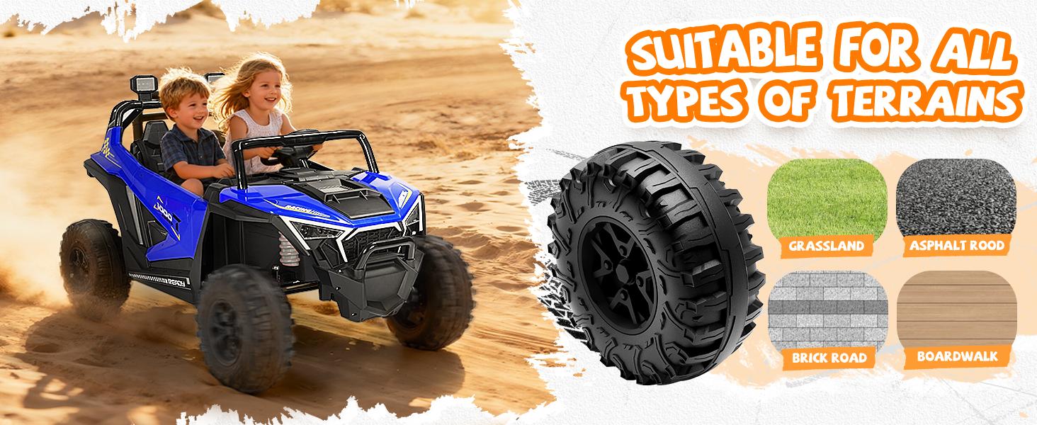 EM-KC06)2 Seater Ride on Car for Kids, Kids' Electric Vehicles 4WD Off-Road, 12V7Ah Large Battery Ride on Truck with Remote Control, Bluetooth Music, Horn, Lights, Up to 3.1Mph for Ages 3-8 EM-KC06)2 Seater Ride on Car for Kids, Kids' Electric Vehicles 4WD Off-Road, 12V7Ah Large Battery Ride on Truck with Remote Control, Bluetooth Music, Horn, Lights, Up to 3.1Mph for Ages 3-8