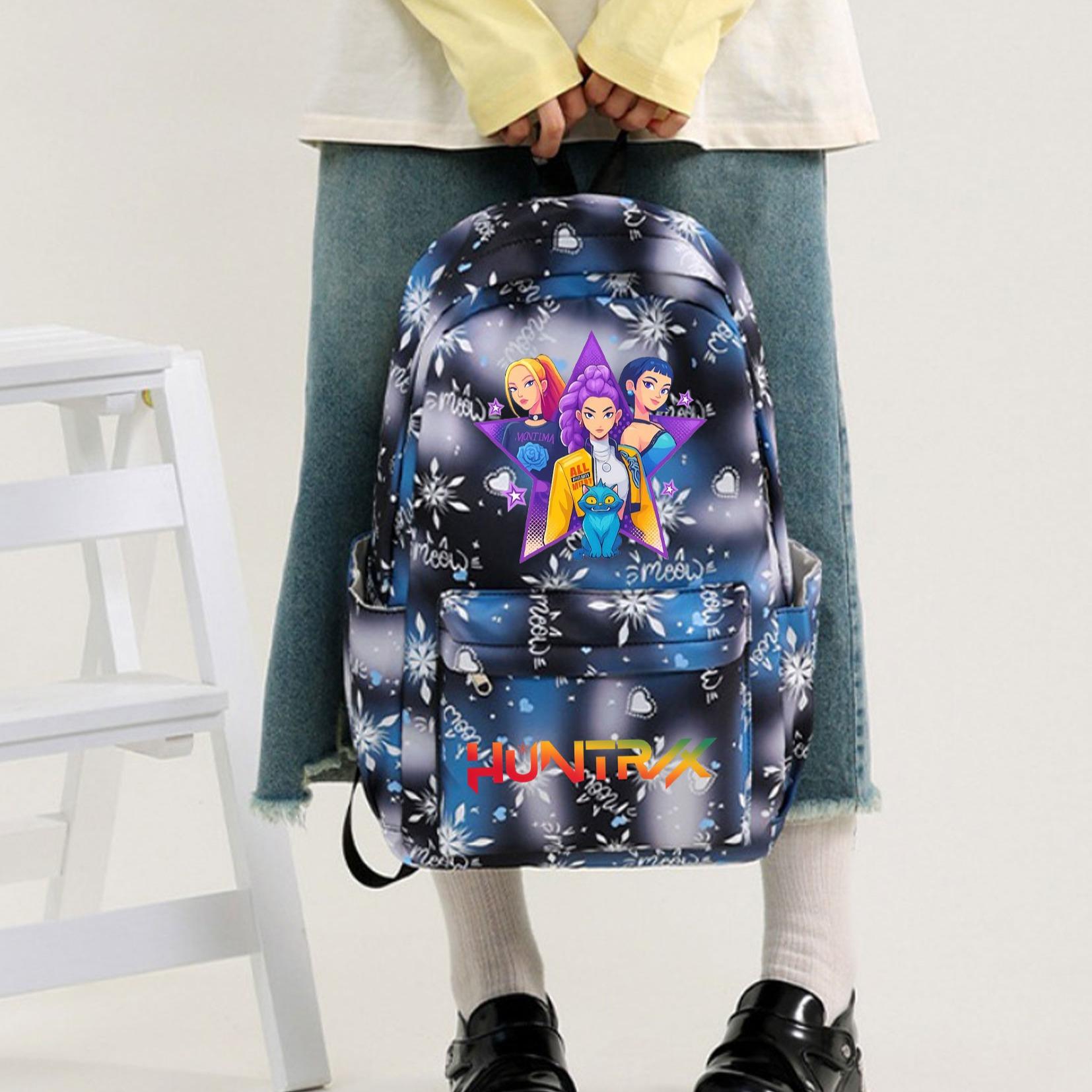 3pc Snowflake Backpack Set, Christmas Theme, High-Definition Print, Unisex Casual Bag, Multiple Scenarios, Durable & Stylish Design, School Backpacks