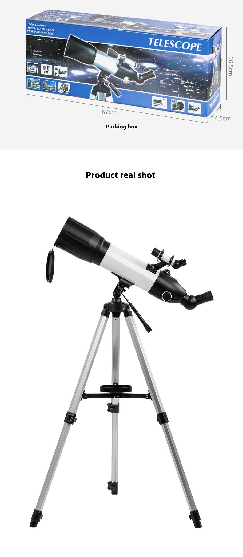 500x 90mm Aperture Refractor Mount Astronomical Telescope High Definition Magnification For Beginners Kid Adults Gifts outdoor camping travel Thanksgiving, Christmas, New Year gift