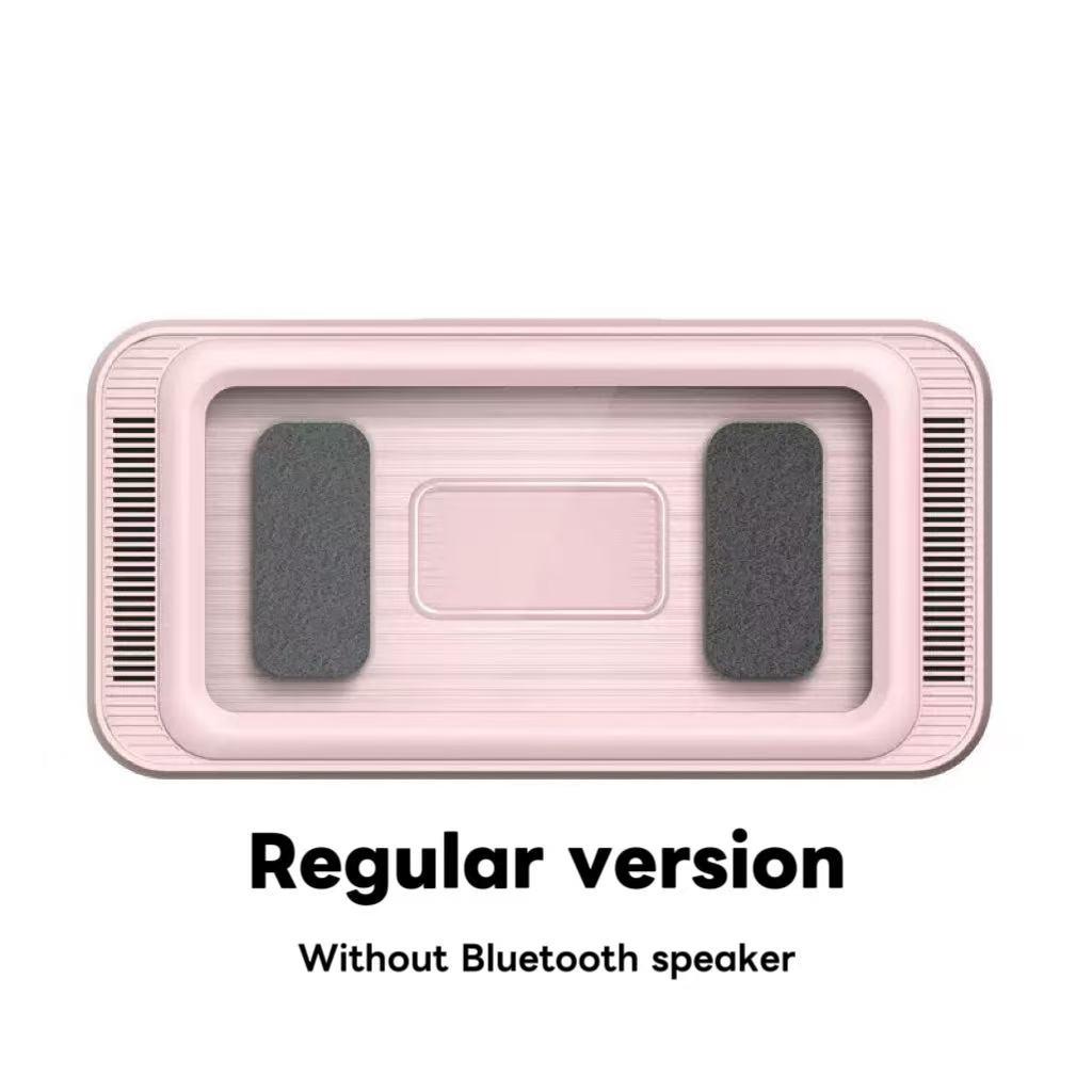 Waterproof box speaker, bathroom waterproof 360 ° rotating touch screen, Bluetooth speaker, watch movies, listen to music, phone holder Bluetooth speaker audio shower TV holder, swimming pool, kitchen, bathroom, sink