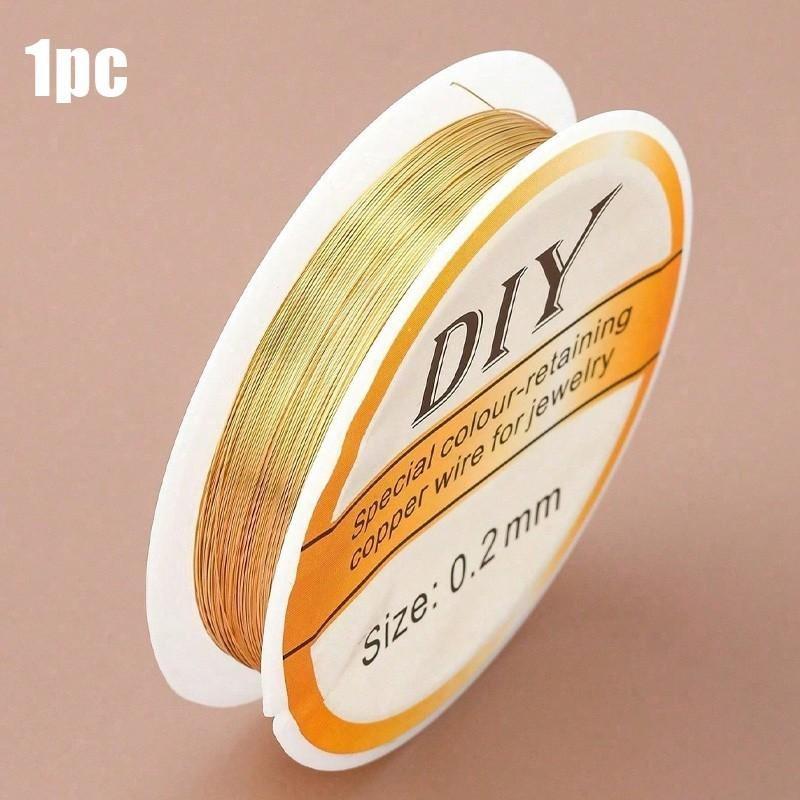 Flexible Transparent Nylon Beading Thread, DIY Jewelry Making Wire, Craft Hair Accessories, Floral Binding String, Ideal for Crafts