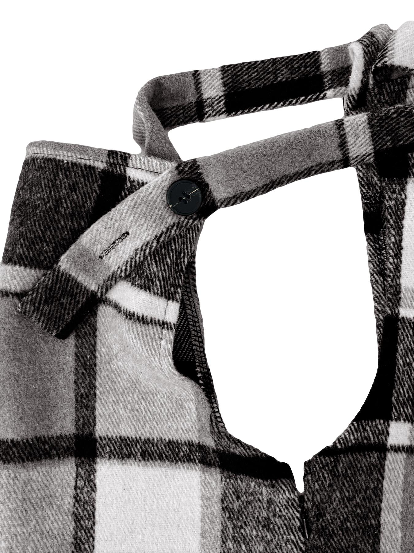 Women's Plaid Wide Leg, Elegant Square Neck Romper, Fitted Woven Fabric, Spring & Fall Fashion, Moderate Thickening, Casual Style Jumpsuit