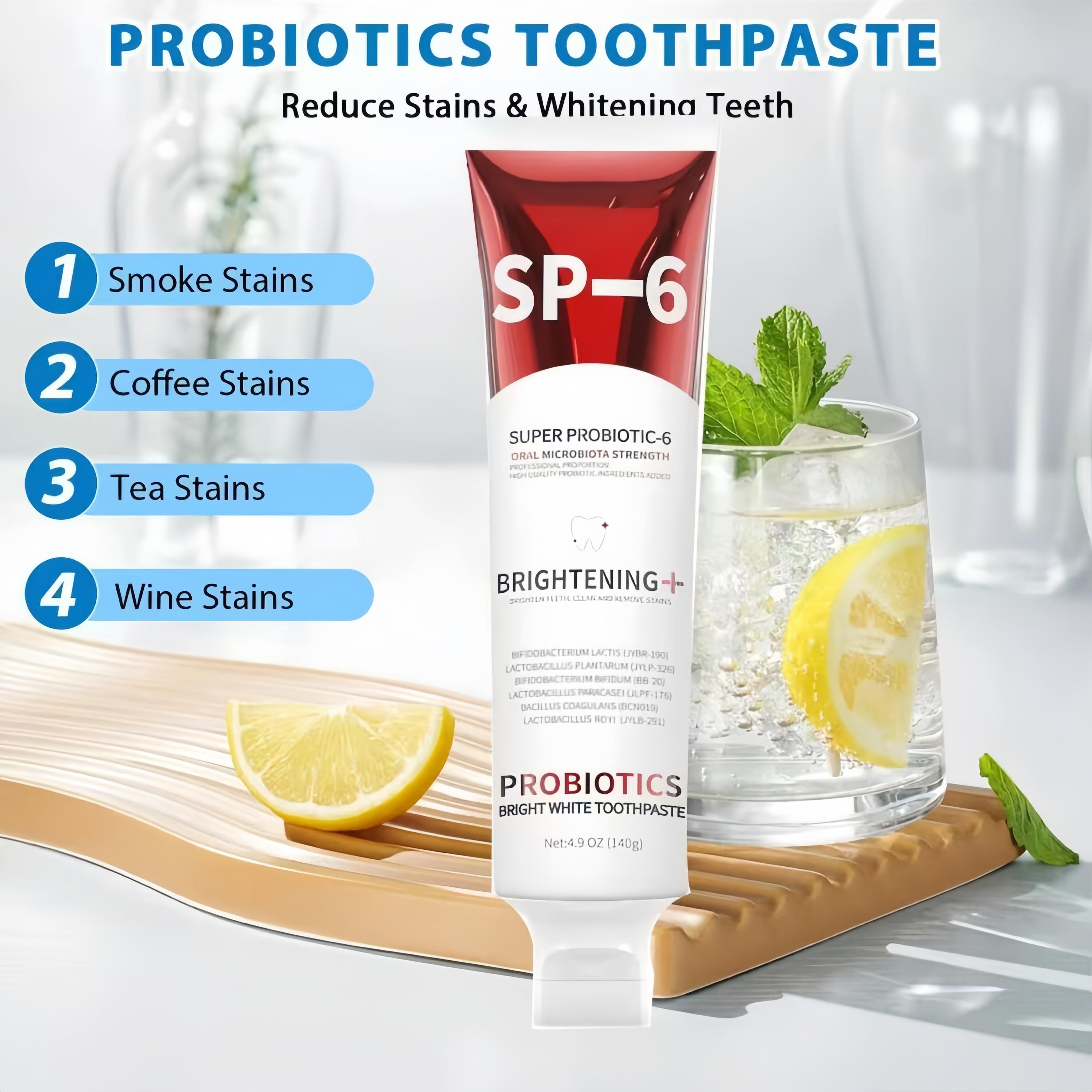 2026 Upgrade Probiotic Whitening Toothpaste,SP-6 Toothpaste,Probiotic Oral Care for Enamel Repair&Long-Lasting Fresh Breath
