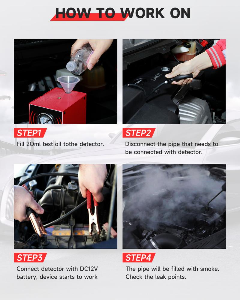 ANCEL S300 Automotive EVAP Smoke Machine Diagnostic Vacuum Leak Detection Tester