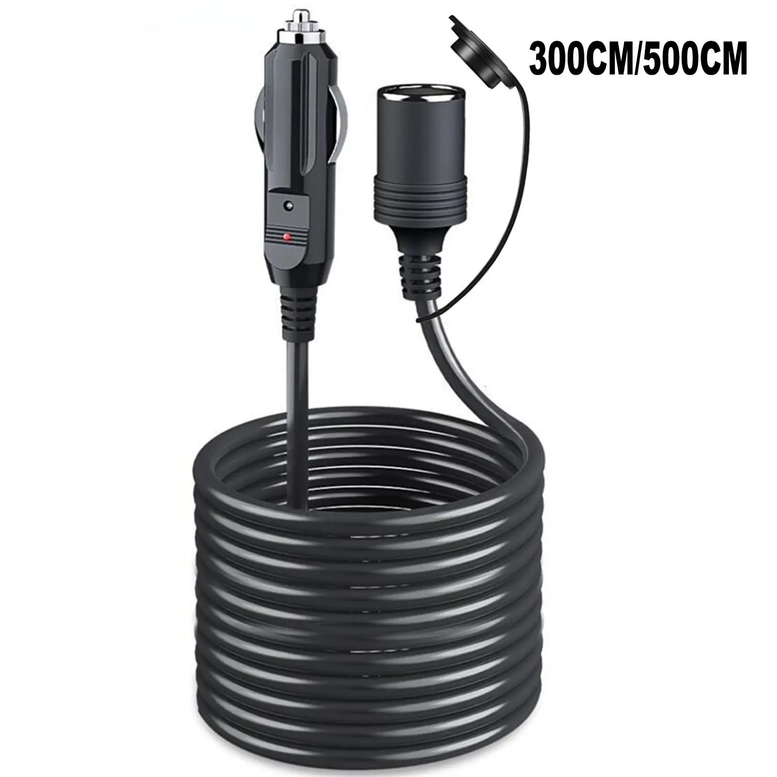 Car Plug Extension Cord, 12V 24V Male to Female Socket Heavy Duty Extension Cable for RV Car Inverter Air Pump Electric Cup car refrigerator Mini Fridges