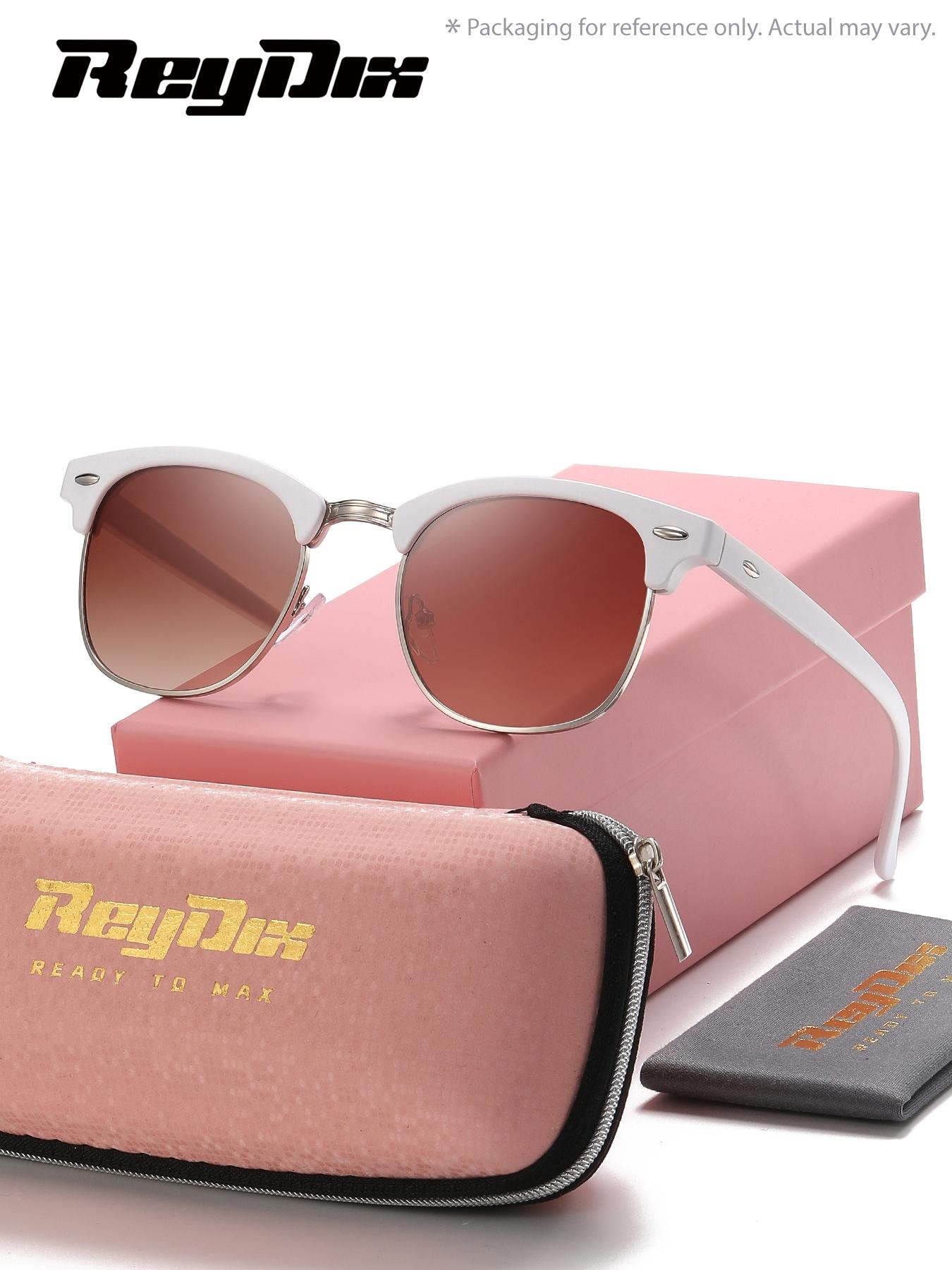 1 Piece ReyDix Unisex Square-Round Full Frame Sunglasses Geometric Design Smooth Lines Sunglasses UV400