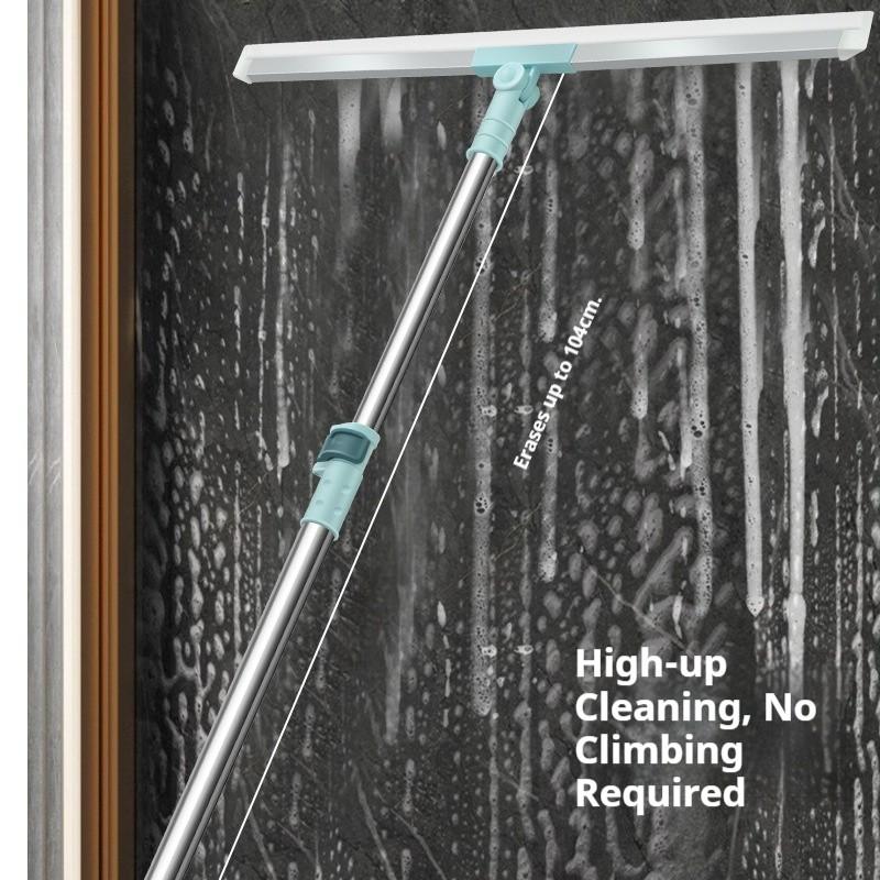 Multifunctional Silicone Floor Scraper, Extendable Glass Squeegee, Magic Silicone Broom, Home Kitchen Bathroom Cleaner Tool