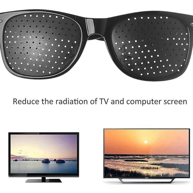 3 piece -Unisex Pinhole Glasses Anti-Myopia Astigmatism Glasses Men's Women's Vision Improvement Strabismus Correction Fatigue Glasses UV400