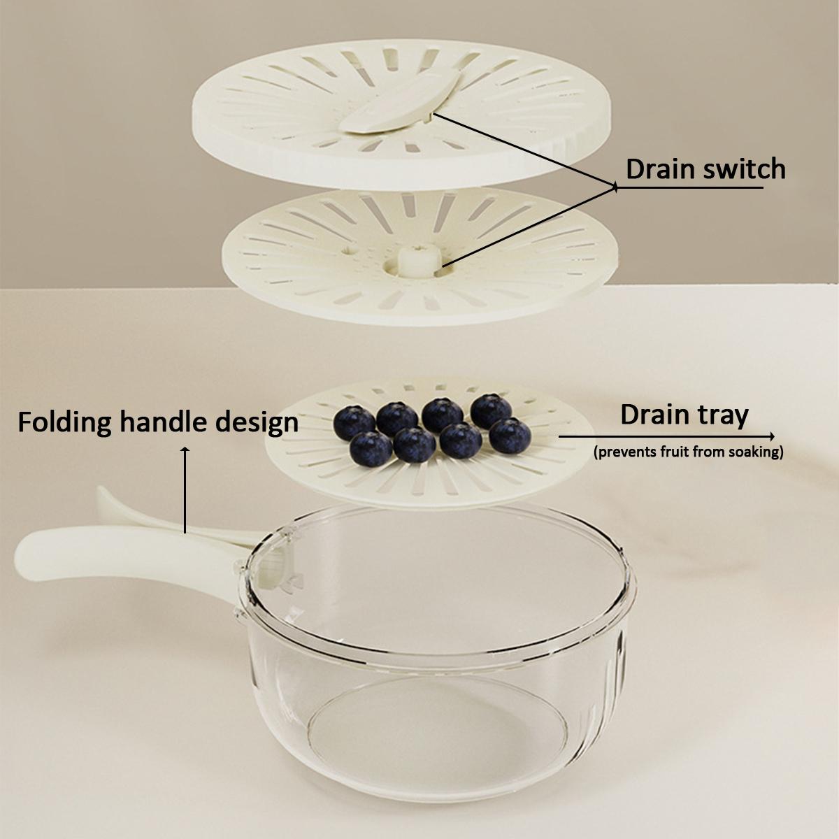 Round produce strainer