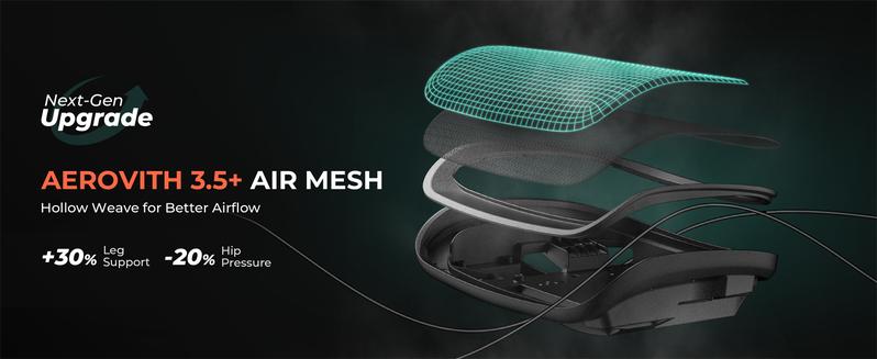 CAPOT Ergonomic mesh office chair, swivel and rolling computer chair, suitable for long hours of desk work